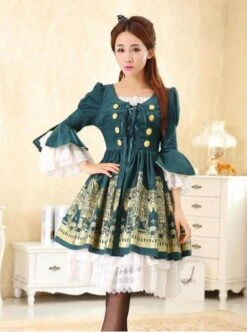 Dream Of Lolita,Rotating Amusement Park~ Two Pieces Lolita OP Dress Set -MIMY Lolita Shop 1 1 500x672 7