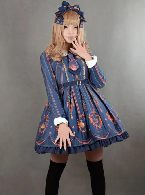 Elizabeth's Coronation~ Sailor Collar Lolita OP Dress -In Stock 3 Elizabeth's Coronation~ Sailor Collar Lolita OP Dress -In Stock