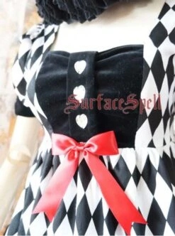 Surface Spell Illusion Realizer Gingham High Waist Lolita OP Dress -MIMY Lolita Shop 1 3 500x672 1
