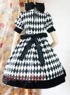 Surface Spell Illusion Realizer Gingham High Waist Lolita OP Dress -MIMY Lolita Shop 1 4 500x672 1