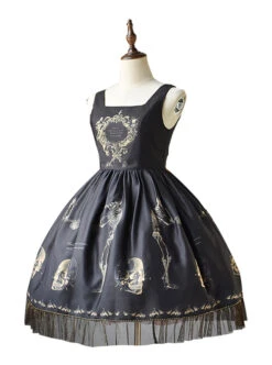 Retro Gothic Human-bone Lolita Sleeveless Dress -MIMY Lolita Shop 1 500x672 132