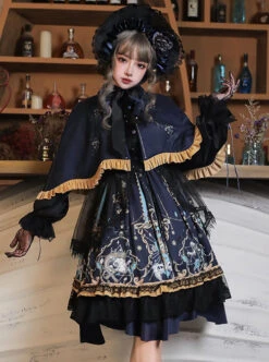 Divine Salvation Series OP Printing Retro Gothic Lolita Long Sleeve Dress Set 21 Divine Salvation Series OP Printing Retro Gothic Lolita Long Sleeve Dress Set -MIMY Lolita Shop 1 500x672 140