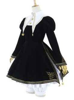 Cardcaptor Sakura Series OP Black Angel Gothic Lolita Long Sleeve Dress -MIMY Lolita Shop 1 500x672 154