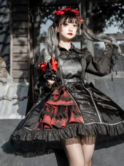 Dimly Light Series JSK Rock Cyberpunk Gothic Lolita Sling Dress 11 Dimly Light Series JSK Rock Cyberpunk Gothic Lolita Sling Dress -MIMY Lolita Shop 1 500x672 166