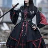 Sanctioner Series OP Dark Retro Military Style Gothic Lolita Long Sleeve Dress -MIMY Lolita Shop 1 500x672 19