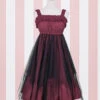 High Waist Flounce Gothic Lolita Sling Dress -MIMY Lolita Shop 1 500x672 209