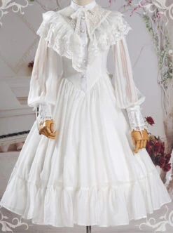 Pure Color Lace Gothic Lolita Long Sleeve Dress -MIMY Lolita Shop 1 500x672 21