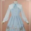 Sweet Square Collar Bow-Knot Decorated OP Dress - Angel Serenade -MIMY Lolita Shop 1 500x672 261