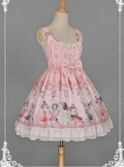 Sweet Cats Printed Dress -MIMY Lolita Shop 1 500x672 270