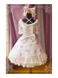 Magic Tea Party Sweet Cake Party Series Cute Printing Short Sleeve Sweet Lolita Dress -MIMY Lolita Shop 1 500x672 275