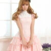 Pink Sleeveless Ruffle Sweet Lolita Dress