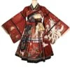 Fox Demon Series JSK Japanese Style Vintage Printing Sweet Lolita Red Sling Dress