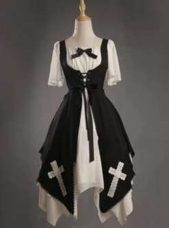Aria Series Short Sleeve Gothic Lolita Dress -MIMY Lolita Shop 1 500x672 34