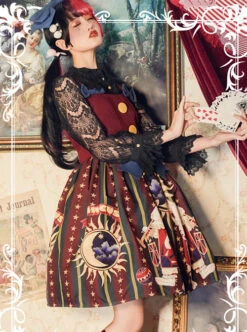 Circus Rabbit Series JSK Bowknot Retro Sweet Lolita Sling Dress -MIMY Lolita Shop 1 500x672 354