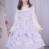 Carousel Series JSK Ruffle Sweet Lolita Purple Sling Dress