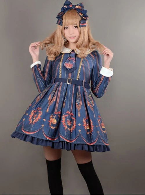 Elizabeth's Coronation~ Sailor Collar Lolita OP Dress -In Stock 4 Elizabeth's Coronation~ Sailor Collar Lolita OP Dress -In Stock - Image 2