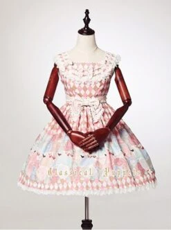 Square Neckline High Waist Lolita Dress -MIMY Lolita Shop 1 500x672 396