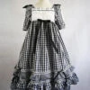 Summer Resort Girls Plaid High Waist Sweet Lolita Short Sleeves Dress -MIMY Lolita Shop 1 500x672 426
