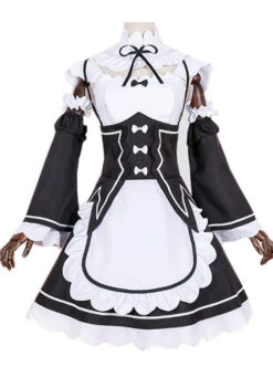 Black Cosplay Maid Costume Sweet Lolita Dress -MIMY Lolita Shop 1 500x672 438