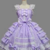 White Lace Bowknot Purple Sweet Lolita Sling Dress -MIMY Lolita Shop 1 500x672 442