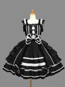 Sleeveless Bind Straps Lace Cute Sweet Lolita Dress -MIMY Lolita Shop 1 500x672 443