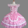 Pink Cotton Sweet Lolita Flying Sleeve Dress