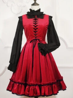 Retro Fairy Tale Style Gothic Lolita Sleeveless Dress -MIMY Lolita Shop 1 500x672 5