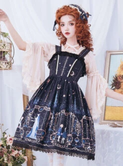 Astrology College Series PrintingJSK Classic Lolita Sling Dress -MIMY Lolita Shop 1 500x672 524