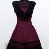 Sweet Purplish Red Sleeveless Lace Lolita Dress -MIMY Lolita Shop 1 500x672 603