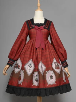 Ten Little Indians Series OP Gothic Lolita Long Sleeve Dress -MIMY Lolita Shop 1 500x672 61