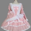 Pink Long Sleeve Lace Ruffles Classic Lolita Dress 1 Pink Long Sleeve Lace Ruffles Classic Lolita Dress -MIMY Lolita Shop 1 500x672 631