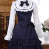 Classic Cotton Long Sleeves Ruffle Lolita Dress -MIMY Lolita Shop 1 500x672 679