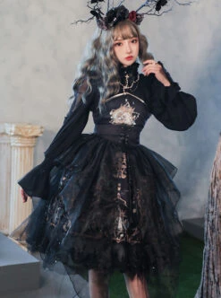 Divine Salvation Series Retro Gothic Lolita Sling Dress -MIMY Lolita Shop 1 500x672 69