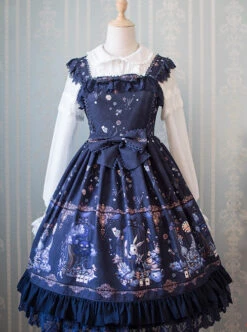 The Dreamland Of Alice Series Small High Waist Classic Lolita Sling Dress -MIMY Lolita Shop 1 500x672 696