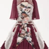 Red-crowned Crane Pattern Chinese Style Classic Lolita Half Sleeve Dress -MIMY Lolita Shop 1 500x672 700
