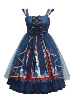 Earl Cat Lady Series JSK Bowknot Classic Lolita Sling Dress -MIMY Lolita Shop 1 500x672 703