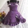 Purple Strap Bow Lovely Lolita Dress -MIMY Lolita Shop 1 500x672 716