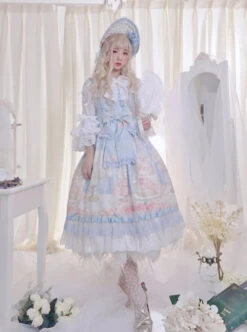 My First Love Series Flower Cake Sweet Lolita Sleeveless Dress Second Version -MIMY Lolita Shop 1 500x672 730