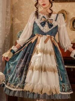 Night Of The Magic Lamp Series JSK Printing Court Style Retro Elegant Classic Lolita Sling Dress 6 Night Of The Magic Lamp Series JSK Printing Court Style Retro Elegant Classic Lolita Sling Dress -MIMY Lolita Shop 1 500x672 732