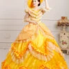 Yellow Satin Lace Lolita Prom Dress -MIMY Lolita Shop 1 500x672 825