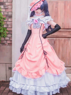 Black Butler Ciel Phantomhive Cosplay Costume Lolita Pink Dress -MIMY Lolita Shop 1 500x672 826