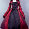 Palace Style Retro Gothic Lolita Prom Hooded Long Dress -MIMY Lolita Shop 1 500x672 861