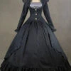 Black Palace Style Retro Long Sleeve Gothic Lolita Prom Dress -MIMY Lolita Shop 1 500x672 879
