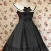 Black Sleeveless Buttons Bow School Lolita Dress -MIMY Lolita Shop 1 500x672 943