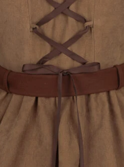 Kitten Detective Series Brown Open Front Retro School Lolita Sleeveless Dress -MIMY Lolita Shop 10 500x672 119