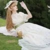 Light Green Fresh Lace Edward Collar Elegant Spring Campanula Phalaenopsis Print Imperial Dress Classic Lolita Dress -MIMY Lolita Shop 10 500x672 93