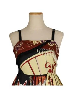 Fox Demon Series JSK Japanese Style Vintage Printing Sweet Lolita Red Sling Dress -MIMY Lolita Shop 11 500x672 32