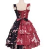 Magic Tea Party Chocolate Rabbit Series Printing Chinese Style Sweet Lolita Sling Dress