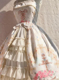 Peacock Cross Series JSK Classic Lolita Sling Dress -MIMY Lolita Shop 11 500x672 49