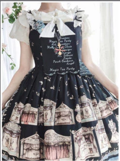 Box Theater Series JSK Printing Embroidery Normal Waist Classic Lolita Sling Dress -MIMY Lolita Shop 11 500x672 57